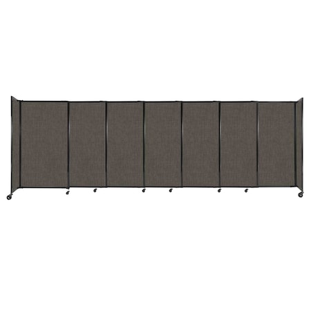 Versare StraightWall Sliding Portable Partition 15'6" x 5' Mocha Fabric 1448568